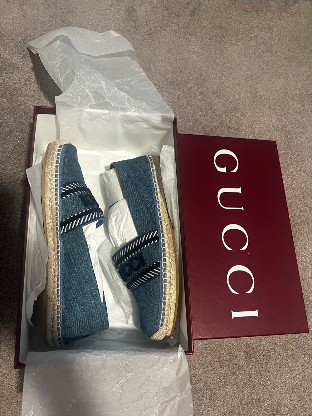 Gucci Ines Espadrille Flat
